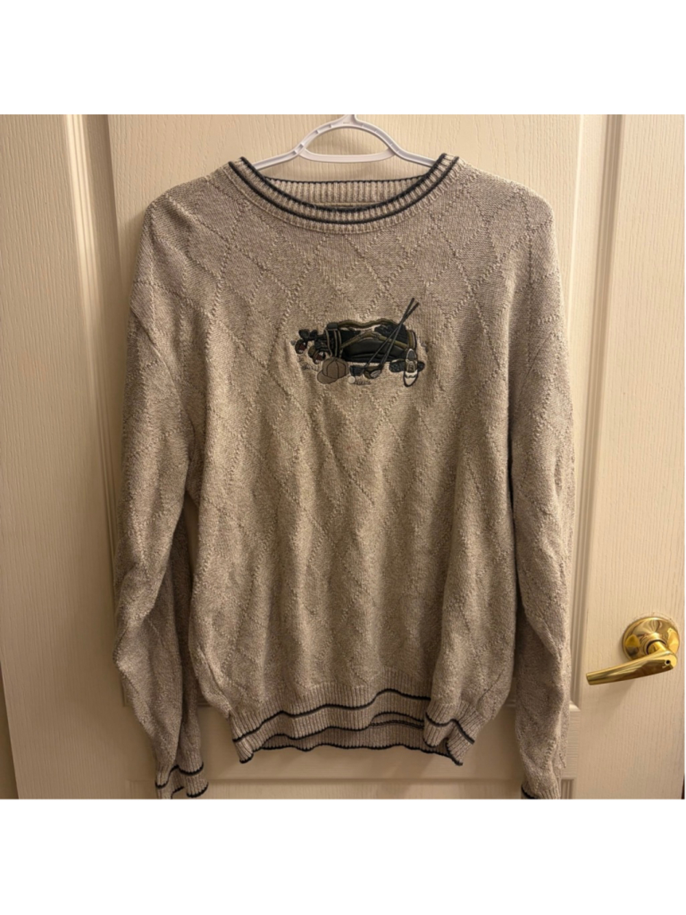 Vintage Shenandoah Embroidered Knit Sweater Made in USA Size M